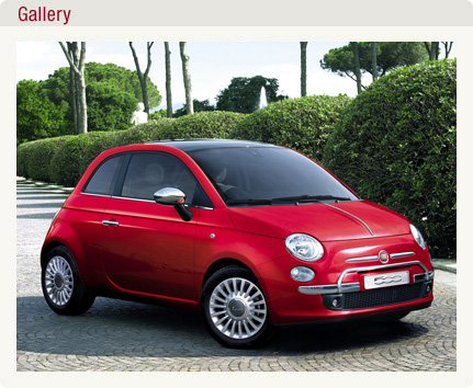 Created by the Fiat Style Centre the new 500 is a small 3door car