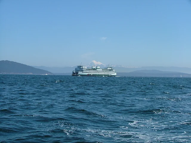 Washington State Ferry and Mt Baker