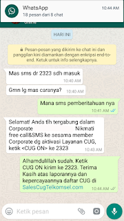 Testimoni Sales CUG Telkomsel 13 Desember 2017