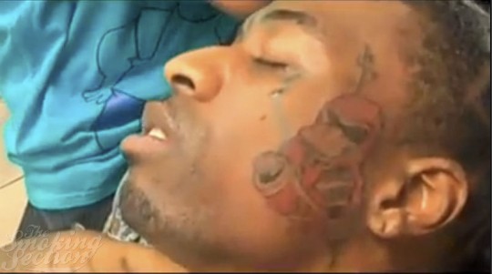 Remember Gucci Mane's stupid electric ice cream face tattoo
