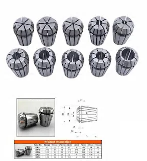 Tool Set 10 pcs ER16 Spring Collet Set for CNC milling Lathe Tool & Workholding Engraving machineMade of high-grade spring Carbon Steel