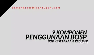 Komponen Penggunaan Dana BOP Kesetaraan