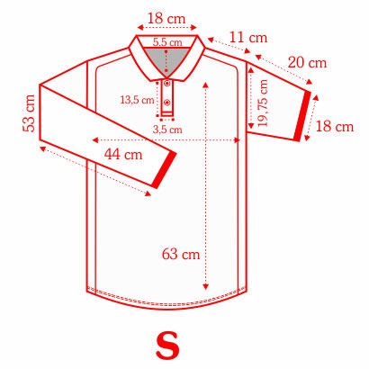  Standar Ukuran Kaos Polo Polo Shirt 