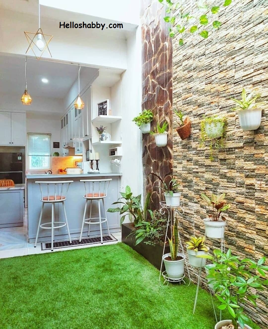 Kumpulan Desain Taman Minimalis Dalam Rumah Modern Tahun Ini ~ HelloShabby.com : interior and exterior solutions - Denah Rumah Dengan Taman Di Dalam