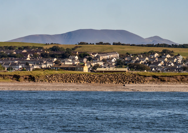 Photo of Maryport from the Solway Firth with the northern fells in the distance