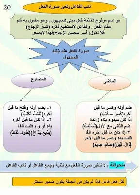 خطاطات رائعة لقواعد اللغة العربية للتعليم الابتدائي