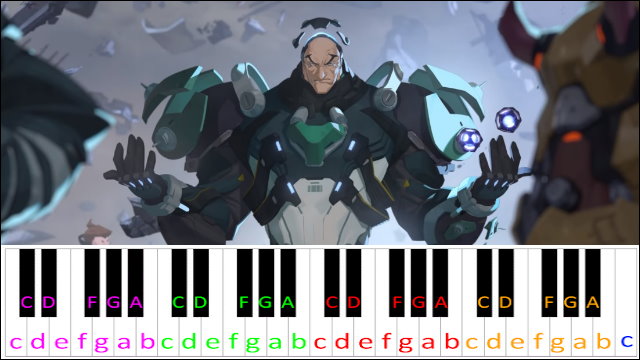 Sigma Origin Theme (Overwatch) Piano / Keyboard Easy Letter Notes for Beginners