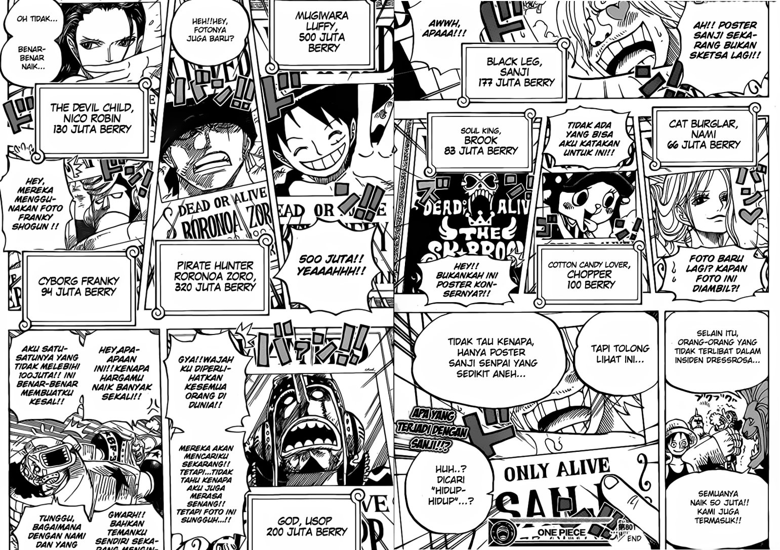 Hal Menarik Dari Manga One Piece Chapter 801 Cibi Anime