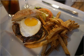 Certified Angus Burger  $12 + Sunny-Side up Egg $3 + Caramelized Onions $1