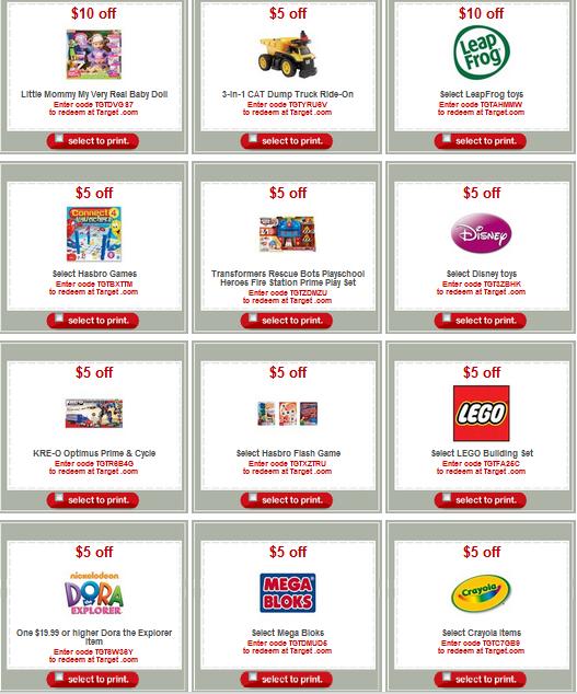 New Target Toy Coupons