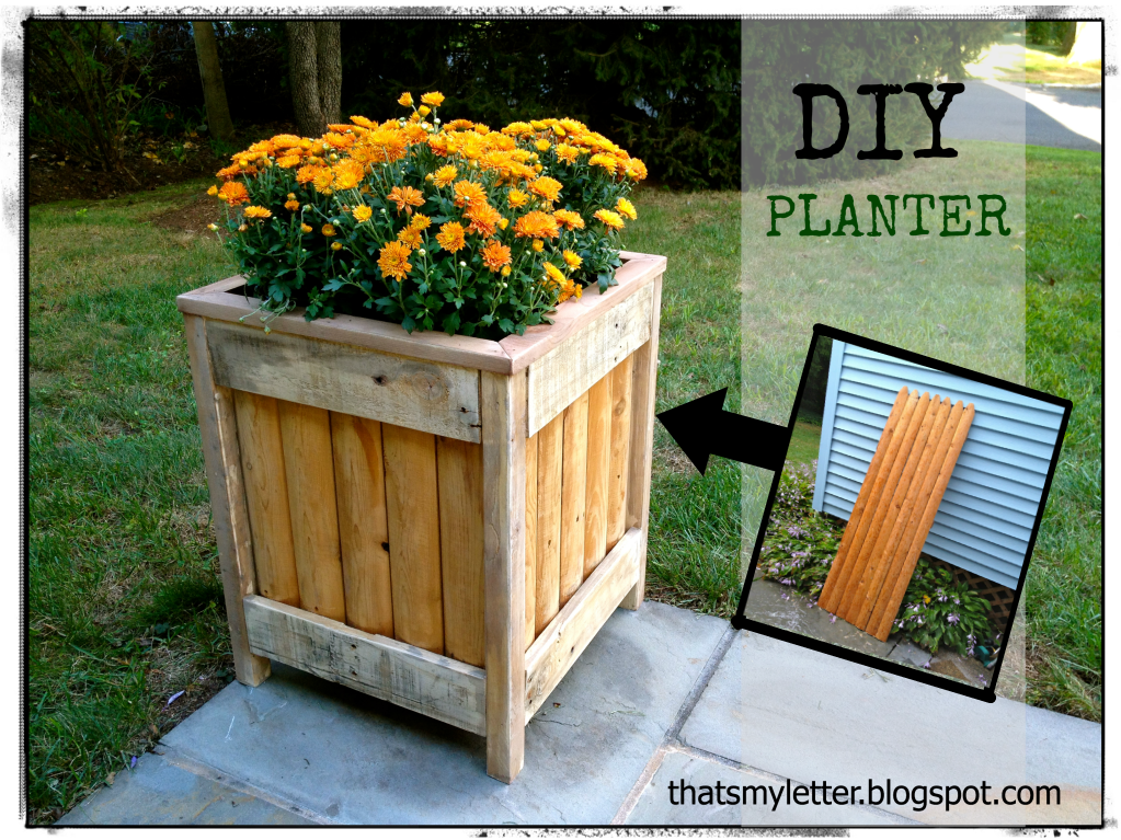 DIY From Pallet Wood Planter Boxes