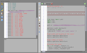 QGIS Python console view