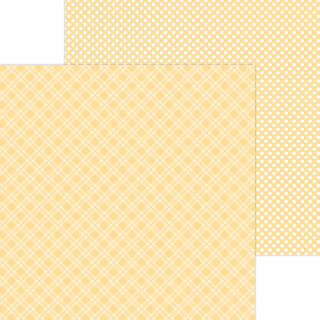 Doodlebug Petite Prints 12 x 12 Pad Plaid-Polka Dot