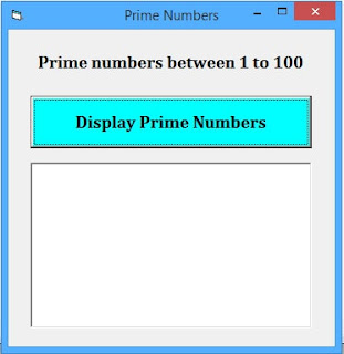 visual basic program to find prime numbers