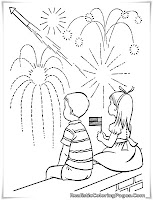 4th of july coloring pages fireworks