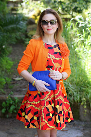 Choies multicolor debris dress, Zara purple clutch, Miu Miu rasoir, Millelire POP, Fashion and Cookies, fashion blogger