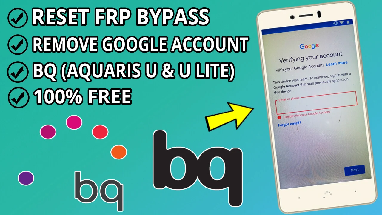 How To Bypass FRP BQ Aquaris U and Aquaris U lite
