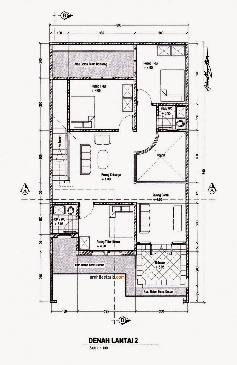 Desain Rumah Minimalis 2 Lantai 9 X 15 MODEL RUMAH UNIK