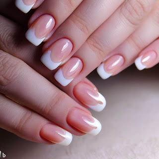French ombre manicure nail art designs