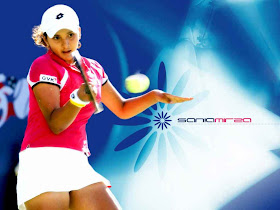 Sania Mirza playing