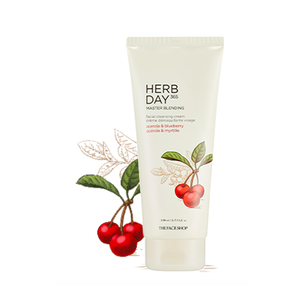 Kem Tẩy Trang HERB DAY 365 MASTER BLENDING FACIAL CLEANSING CREAM ACEROLA&BLUEBERRY 170ml