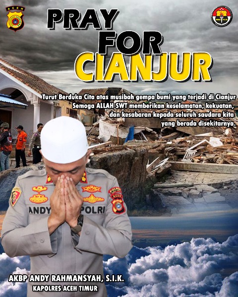 Kapolres Aceh Timur Berduka Cita Atas Bencana Gempa Bumi di Cianjur