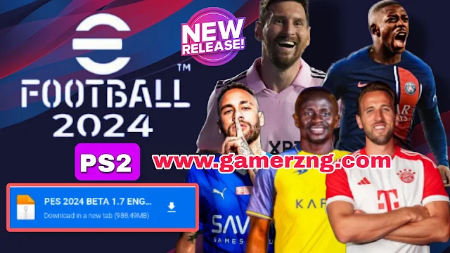 PES 2024 PS2 ISO - Télécharger eFootball PES 2024 PlayStation 2 Jersey Kits 23/24 Meilleurs Graphismes Derniers Transferts - GAMERZ NG