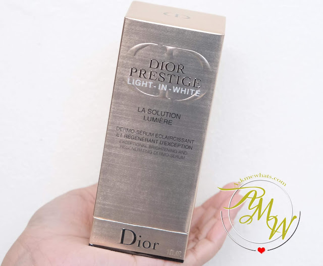 a photo of Dior Prestige Light In White Exceptional Brightening and regenerating dermo-serum review