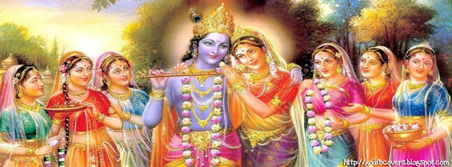 Krishna With Gopi FB Cover