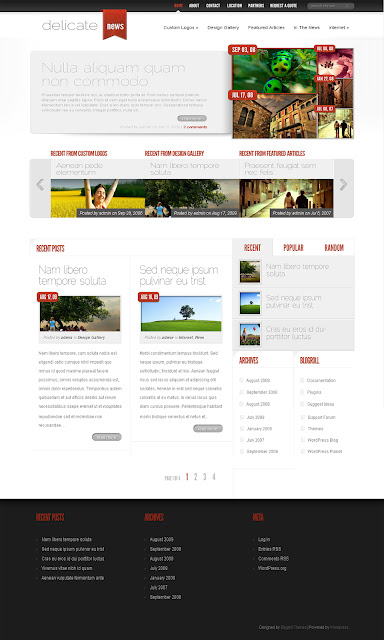 DelicateNews Wordpress Theme