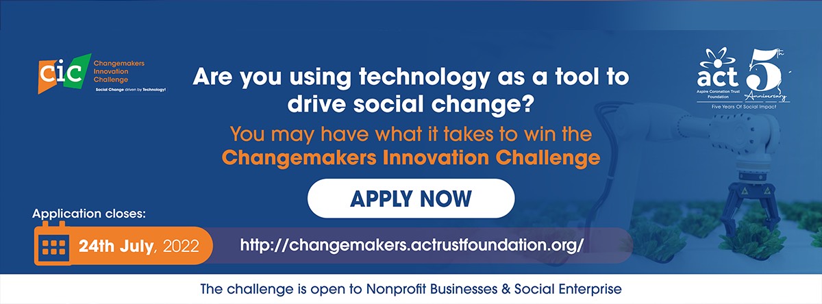 Are You Using Technology as a Tool to Drive Social Change? Enter 2022 ACT Foundation Changemakers Innovation Challenge