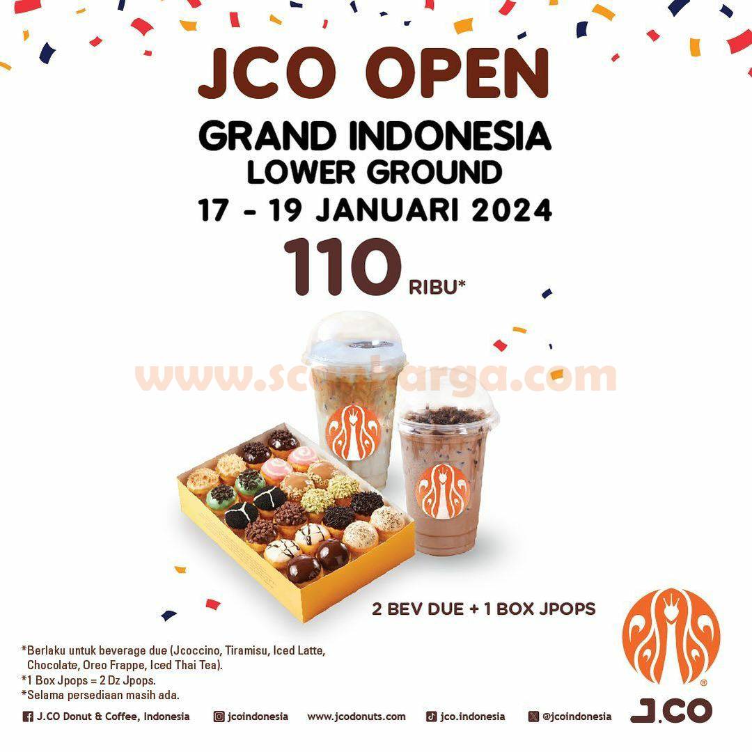 Promo JCO GRAND INDONESIA SPECIAL OPENING