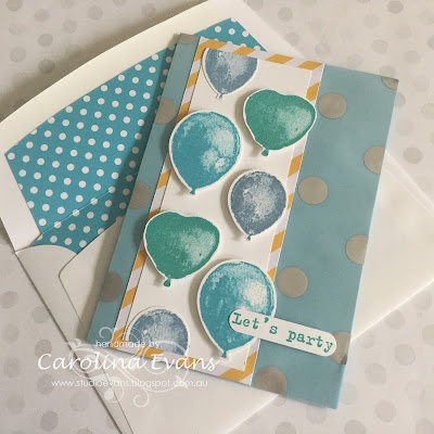 Carolina Evans Stampin' Up! Let's Party with Balloons