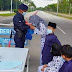 Isteri bawa 3 anak ziarah suami (polis) bertugas di SJR pada raya pertama, dikompaun RM2,000