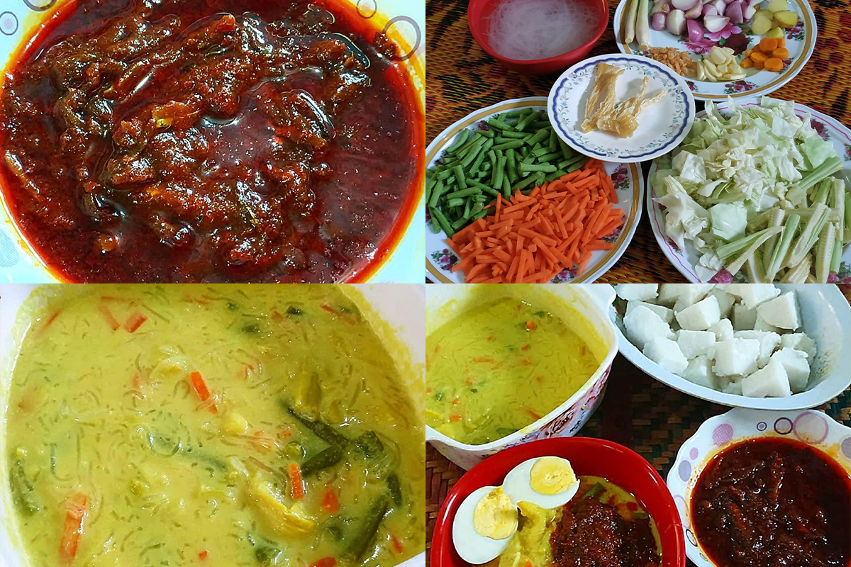 Resepi Lontong Kuah Lodeh. Hidangan Yang Mudah Dan Sedap Sesuai Untuk