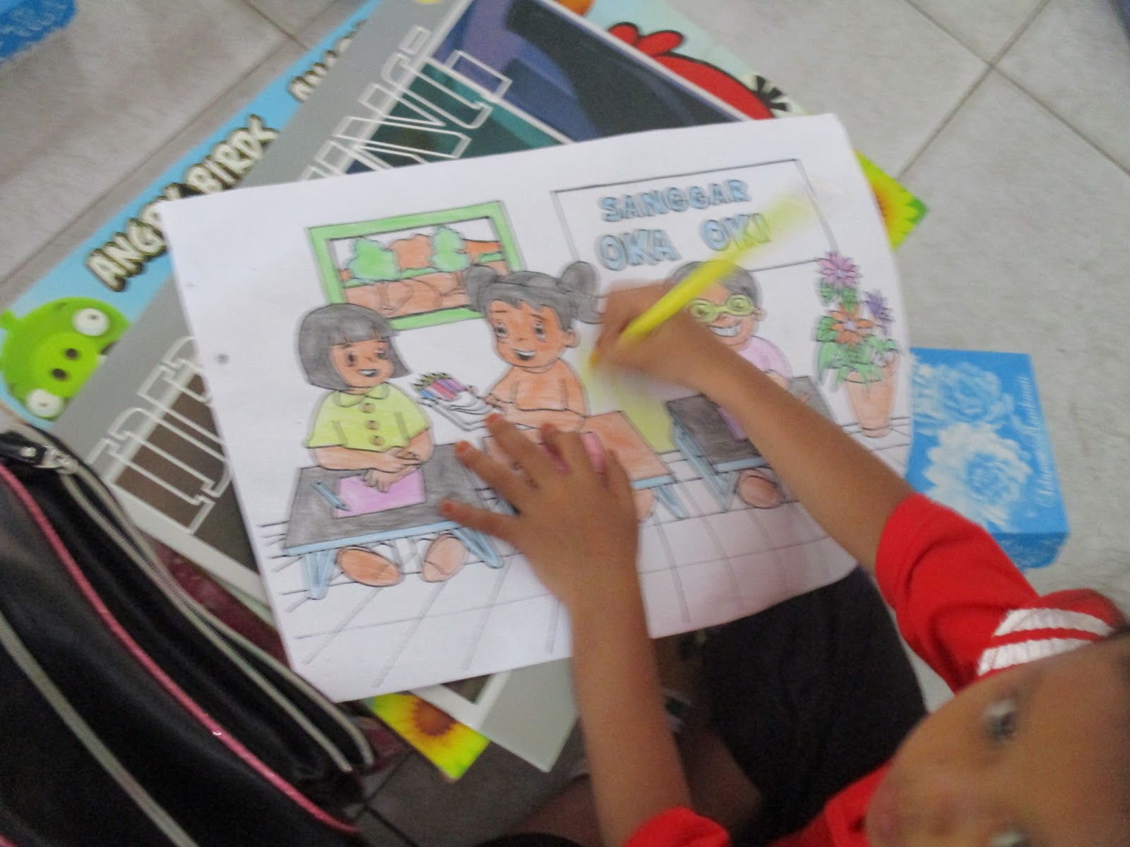Karikaturku Indonesia: Teknik Gradasi dengan Krayon dan 