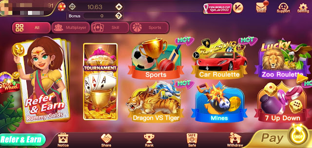 Rummy Gold Apk || all rummy app list 41 bonus