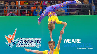 men's pair skill in acrobatics gymnastics