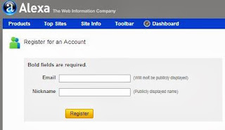 Cara Mendaftar & Verifikasi Blog ke Alexa Rank 