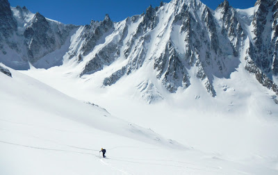 ski de rando au Col d'Argentiere Chamonix Mont Blanc Manu RUIZ