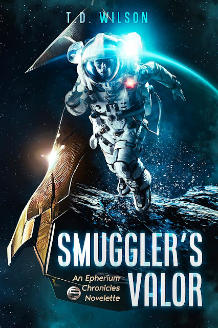 Smuggler's Valor by Reese Daniels  book cover, sci-fi action adventure book