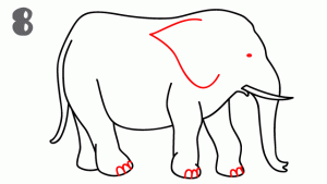 رسم الفيل