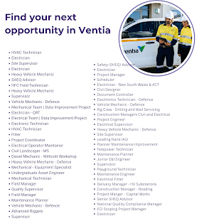 Find your next opportunity in Ventia 