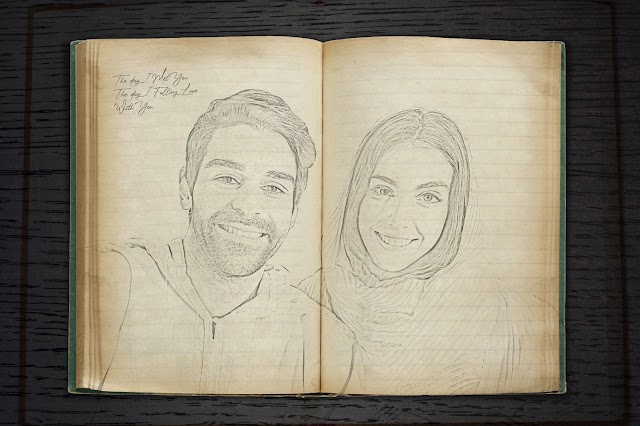 Cara membuat Gambar Sketsa Couple (Pasangan) dengan Photoshop