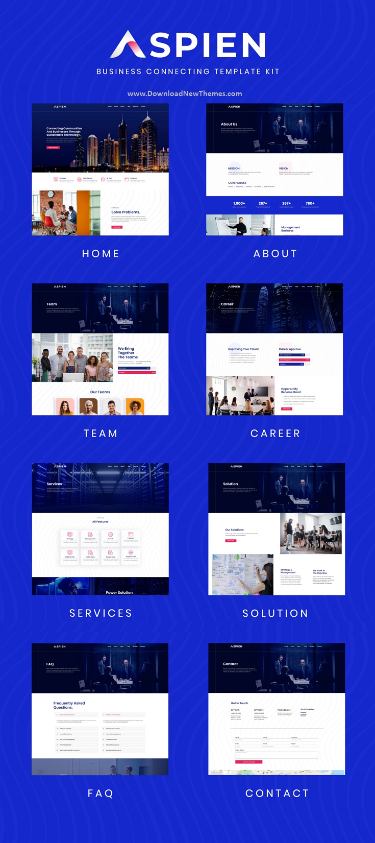 Business Connecting Elementor Template Kit