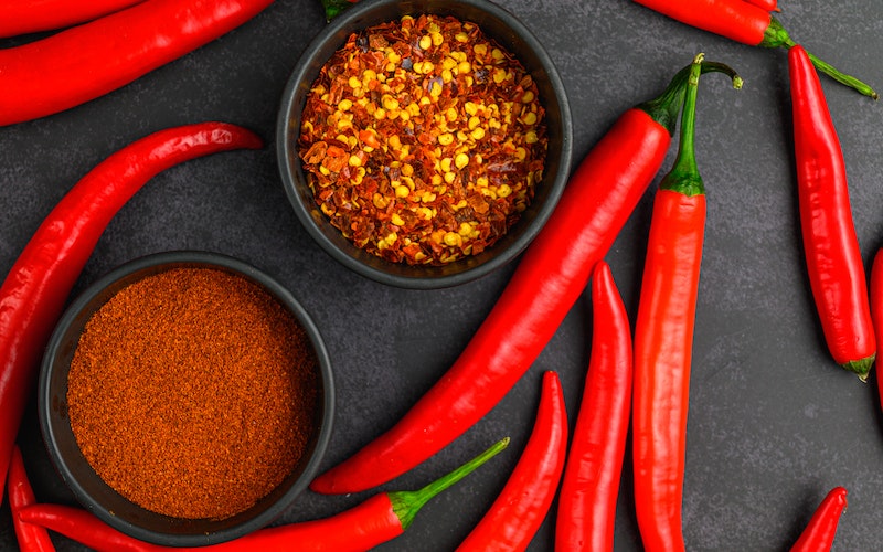 chili peppers and spices
