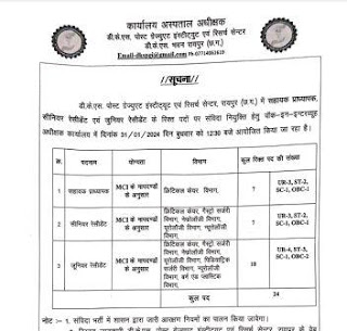 RAIPUR DKS HOSPITAL VACANCY 2024 | रायपुर के डीकेएस हॉस्पिटल में बहुत से रिक्त पदों पर भर्ती, अंतिम तिथि 31-01-2024