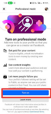 How to Turn On Professional Mode on Facebook?