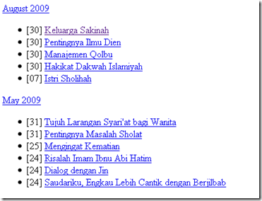 daftar isi otomatis