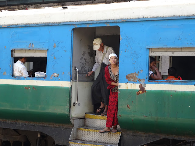 Yangon Circular Train Burma Myanmar